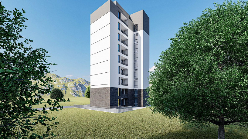 New modern building in Bar with apartments from 44.50m2 to 80.40m2